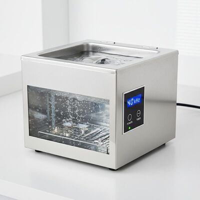 280x180x200mm Tezgah Tipi Ultrasonik Temizleyici 40kHz Ultrasonik Frekans Hassas Aletlerin Temizliği İçin Tasarlanmış Güvenlik Koruması