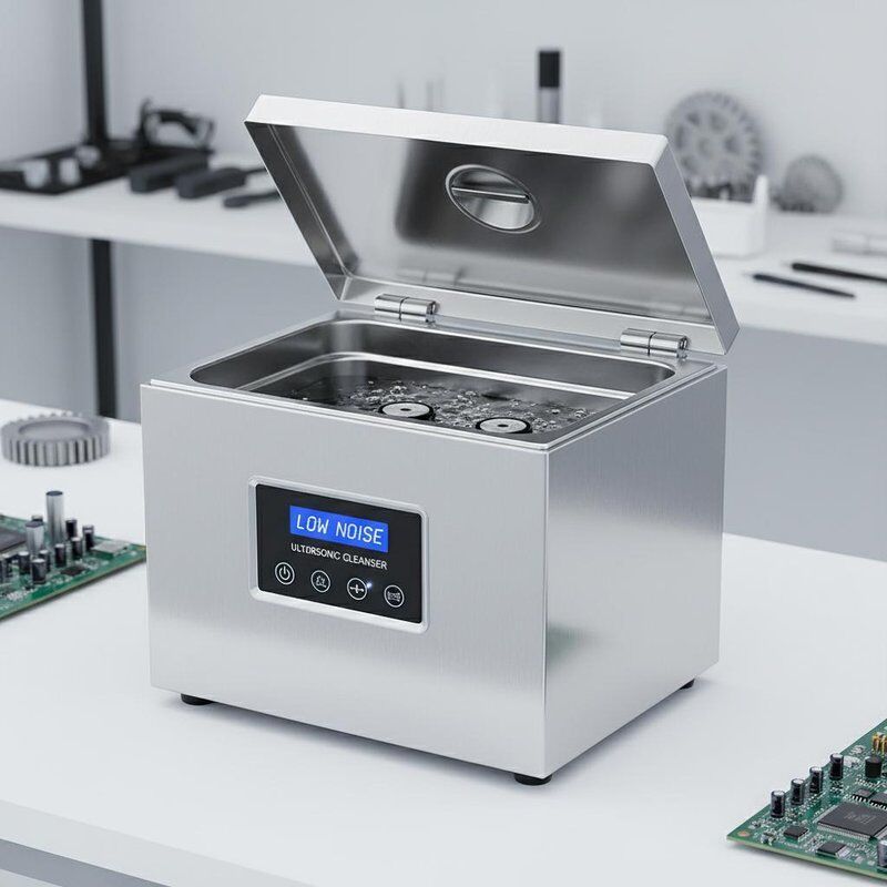 Düşük Gürültü Seviyeli Tezgah Tipi Ultrasonik Temizleyici, Çeşitli Endüstrilerde Temizlik İçin Tasarlanmış Paslanmaz Çelik Tanklı
