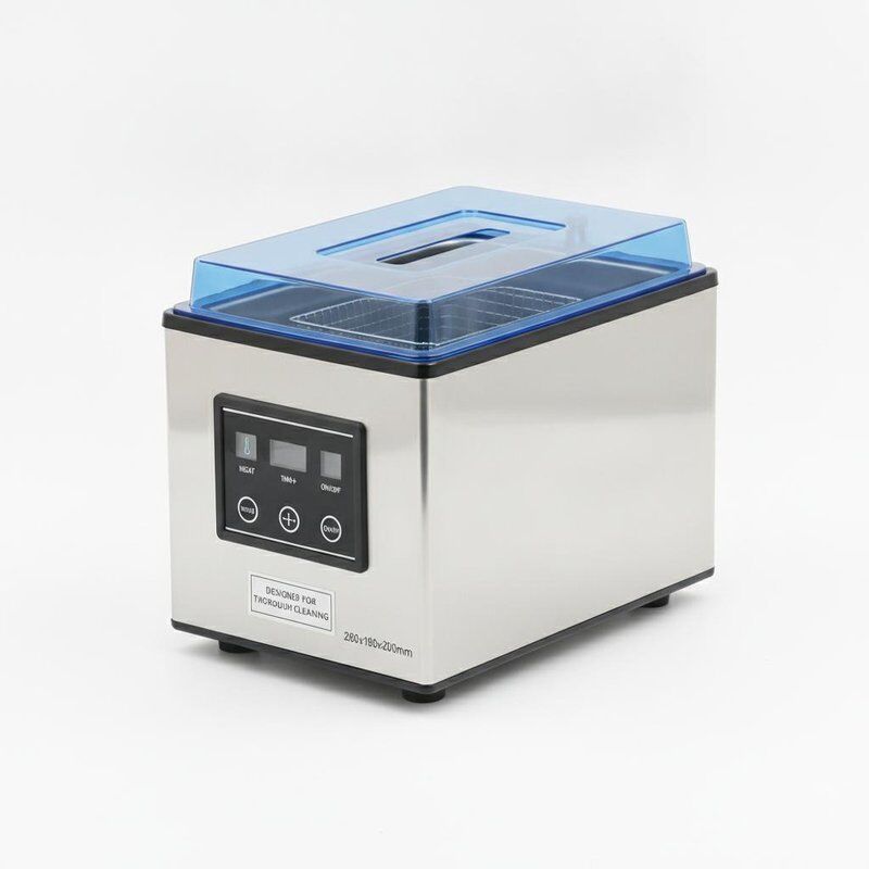 2.5L Temizlik Tankı Kapasitesi Masa Üstü Ultrasonik Temizleyici Paslanmaz Çelik Tank Birimi Boyutu 280x180x200mm Tam Temizlik için tasarlanmıştır