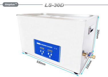 Profesyonel Motor Tabla Üstü Ultrasonik Temizleyici, Eksantrik Mili Kepenk Örtüsü ile 30L 40kHz 600W